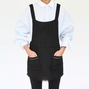 Zara NWT Tweed Pinafore Jumper Mini Skirt